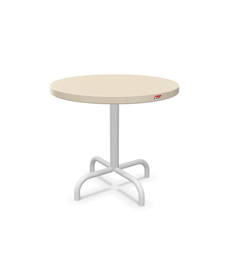 Schaffner Säntis Table d'appoint rabattable ronde Ø54cm h:50cm Sable Pastel 15 Blanc 90 