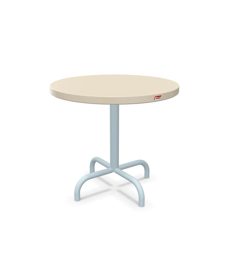 Schaffner Säntis Table d'appoint rabattable ronde Ø54cm h:50cm Sable Pastel 15 Bleu Pastel 51 
