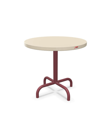 Schaffner Säntis Table d'appoint rabattable ronde Ø54cm h:50cm Sable Pastel 15 Bordeaux 38 