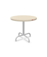 Schaffner Säntis Table d'appoint rabattable ronde Ø54cm h:50cm Sable Pastel 15 Gris Argent 78 
