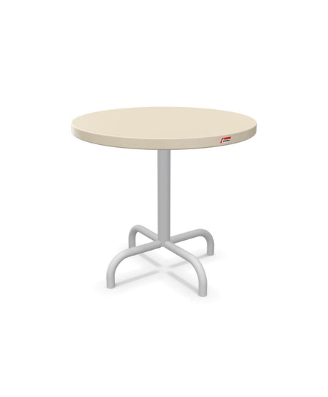 Schaffner Säntis Table d'appoint rabattable ronde Ø54cm h:50cm Sable Pastel 15 Gris Argent 78 