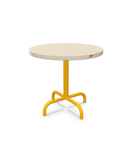Schaffner Säntis Table d'appoint rabattable ronde Ø54cm h:50cm Sable Pastel 15 Jaune 11 