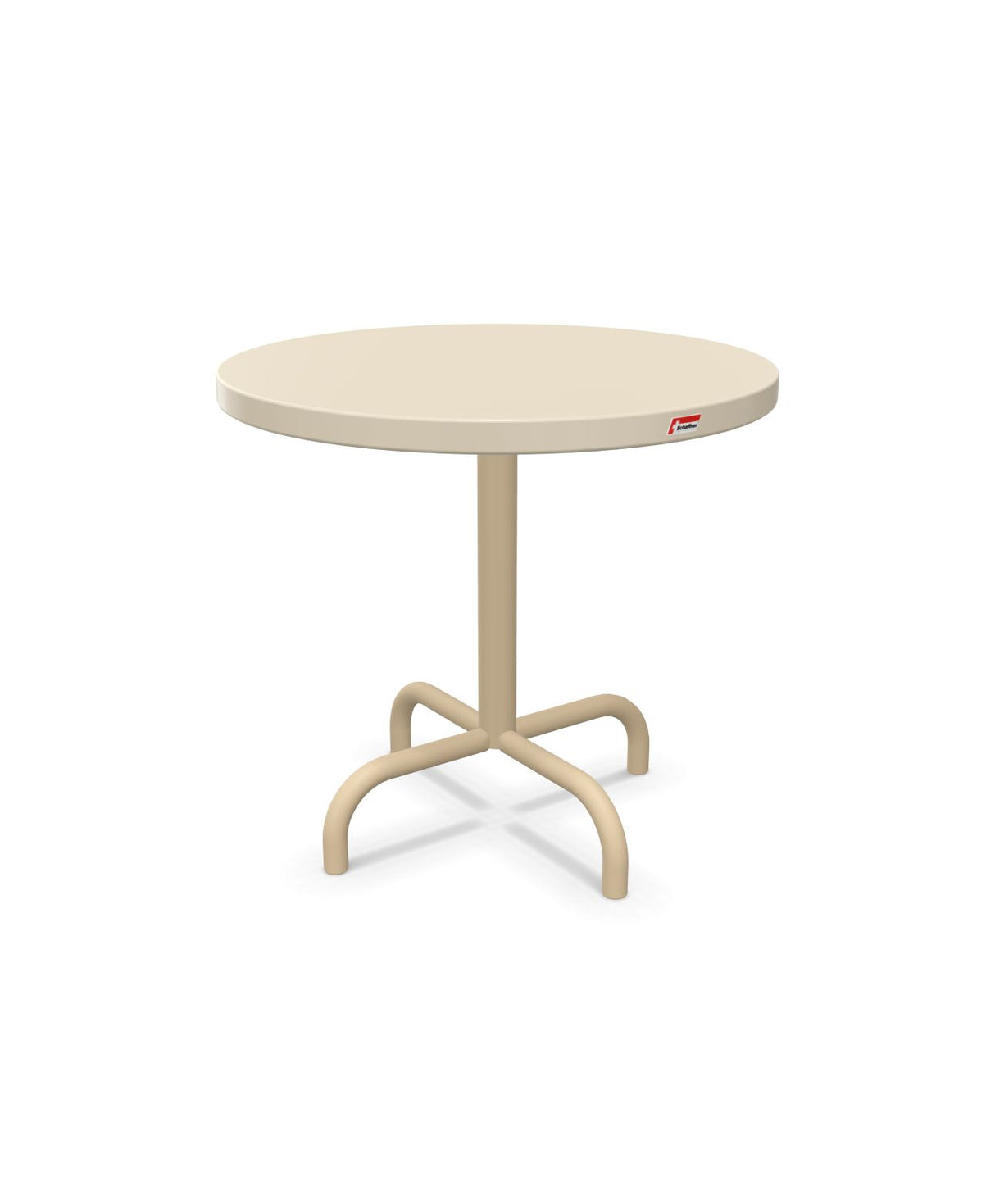 Schaffner Säntis Table d'appoint rabattable ronde Ø54cm h:50cm Sable Pastel 15 Marron Pastel 83 