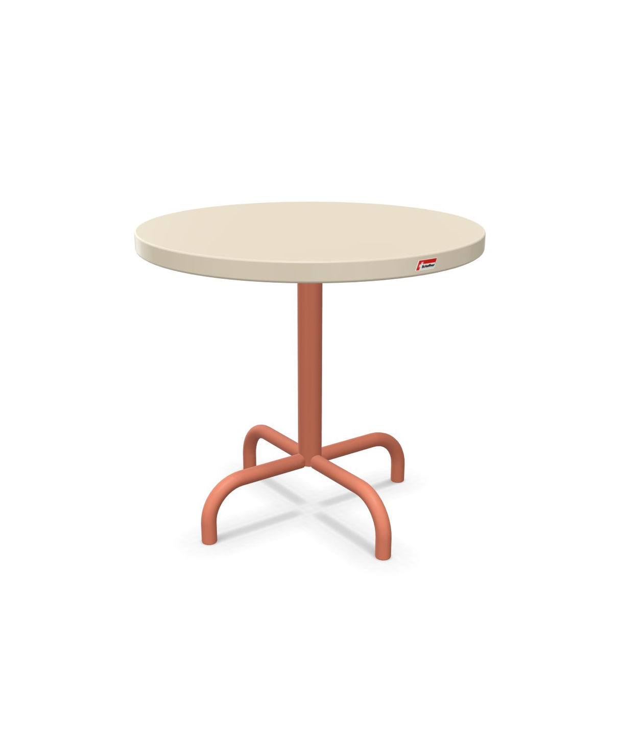 Schaffner Säntis Table d'appoint rabattable ronde Ø54cm h:50cm Sable Pastel 15 Terracotta 84 