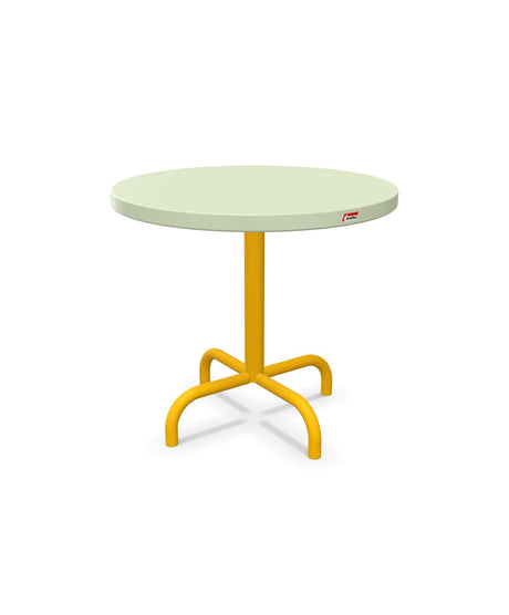 Schaffner Säntis Table d'appoint rabattable ronde Ø54cm h:50cm Vert Pastel 64 Jaune 11 
