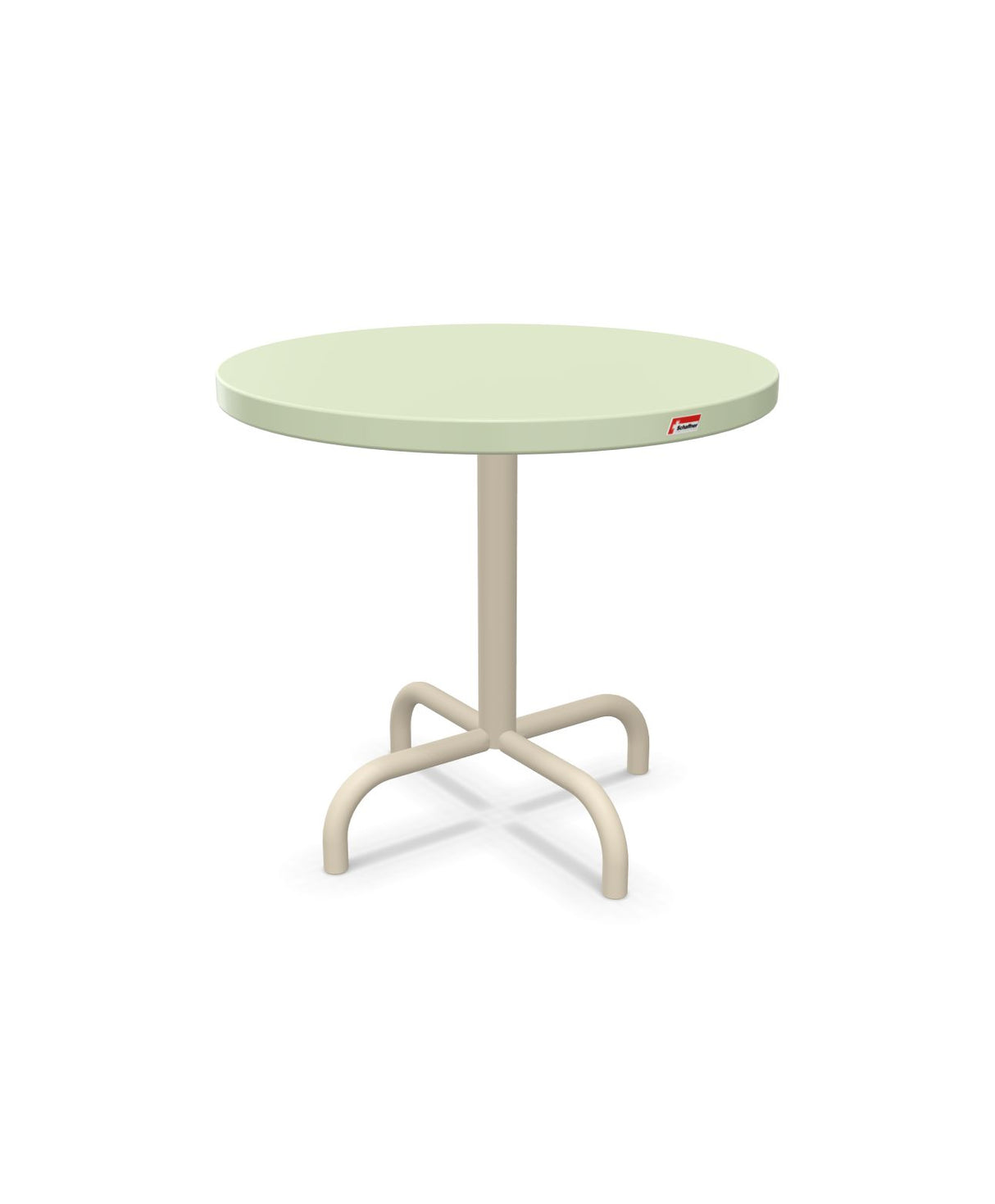 Schaffner Säntis Table d'appoint rabattable ronde Ø54cm h:50cm Vert Pastel 64 Sable Pastel 15 