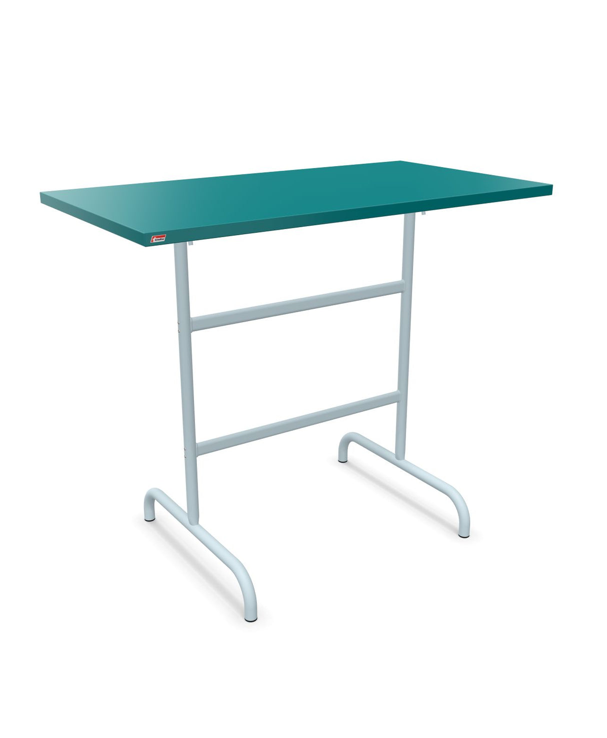 Schaffner Säntis Table haute rabattable 130x70cm h:110cm Bleu Kali 56 Bleu Pastel 51 