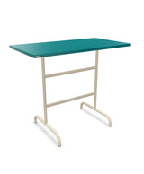 Schaffner Säntis Table haute rabattable 130x70cm h:110cm Bleu Kali 56 Sable Pastel 15 