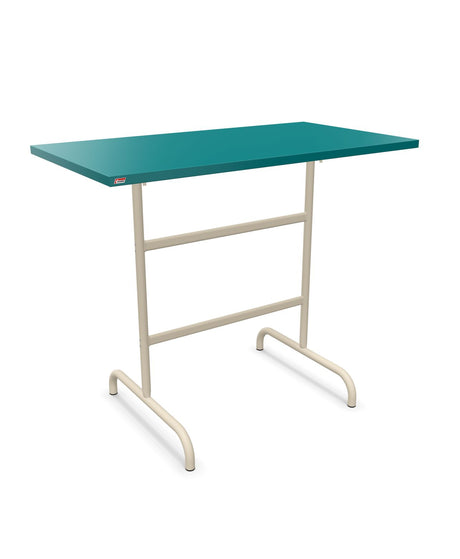 Schaffner Säntis Table haute rabattable 130x70cm h:110cm Bleu Kali 56 Sable Pastel 15 