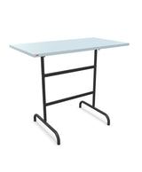 Schaffner Säntis Table haute rabattable 130x70cm h:110cm Bleu Pastel 51 Anthracite 77 