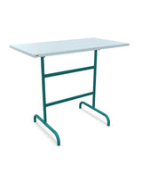 Schaffner Säntis Table haute rabattable 130x70cm h:110cm Bleu Pastel 51 Bleu Kali 56 