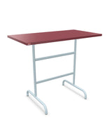 Schaffner Säntis Table haute rabattable 130x70cm h:110cm Bordeaux 38 Bleu Pastel 51 