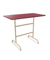 Schaffner Säntis Table haute rabattable 130x70cm h:110cm Bordeaux 38 Marron Pastel 83 