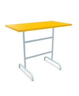 Schaffner Säntis Table haute rabattable 130x70cm h:110cm Jaune 11 Bleu Pastel 51 