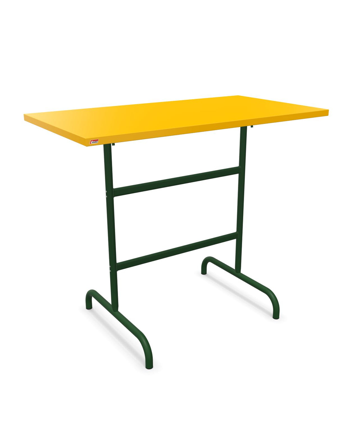 Schaffner Säntis Table haute rabattable 130x70cm h:110cm Jaune 11 Vert Sapin 66 