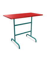 Schaffner Säntis Table haute rabattable 130x70cm h:110cm Rouge 30 Bleu Kali 56 