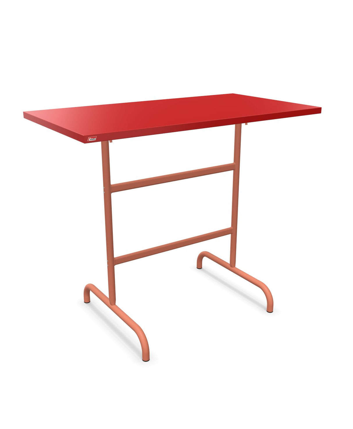 Schaffner Säntis Table haute rabattable 130x70cm h:110cm Rouge 30 Terracotta 84 