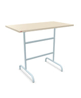 Schaffner Säntis Table haute rabattable 130x70cm h:110cm Sable Pastel 15 Bleu Pastel 51 