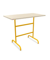 Schaffner Säntis Table haute rabattable 130x70cm h:110cm Sable Pastel 15 Jaune 11 