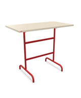 Schaffner Säntis Table haute rabattable 130x70cm h:110cm Sable Pastel 15 Rouge 30 