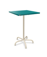 Schaffner Säntis Table haute rabattable 70x70cm h:110cm Bleu Kali 56 Sable Pastel 15 