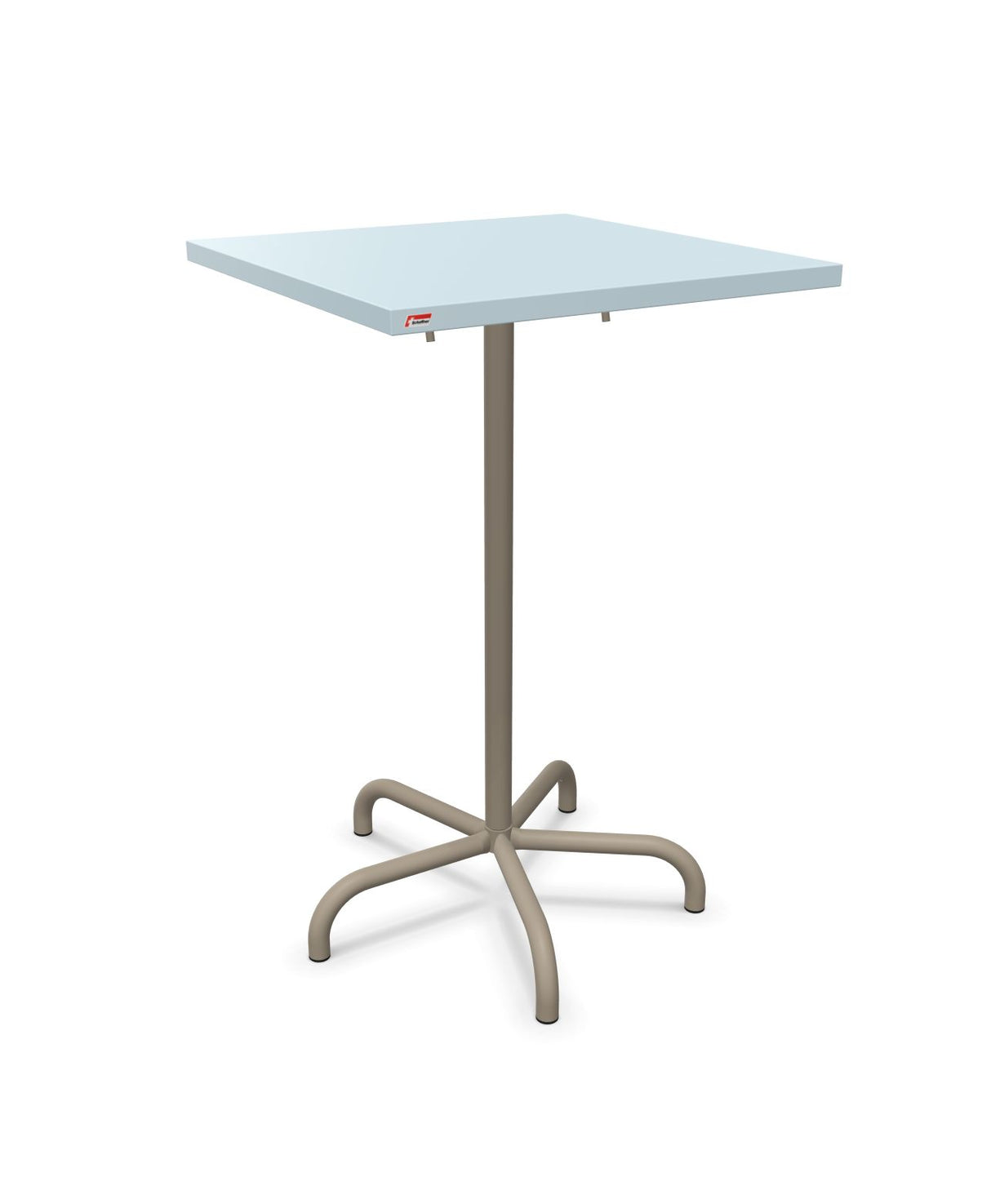 Schaffner Säntis Table haute rabattable 70x70cm h:110cm Bleu Pastel 51 Champagne 85 
