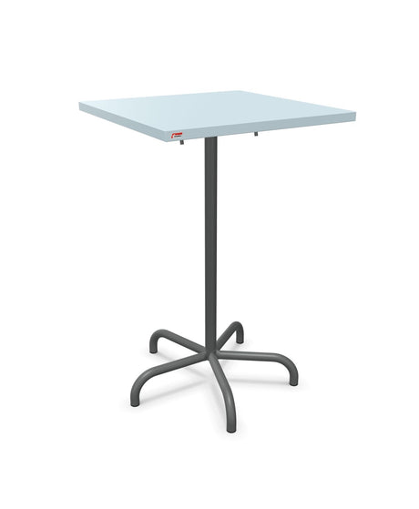 Schaffner Säntis Table haute rabattable 70x70cm h:110cm Bleu Pastel 51 Graphite 73 