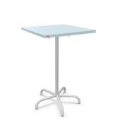 Schaffner Säntis Table haute rabattable 70x70cm h:110cm Bleu Pastel 51 Gris Argent 78 