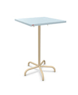 Schaffner Säntis Table haute rabattable 70x70cm h:110cm Bleu Pastel 51 Marron Pastel 83 