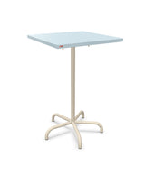 Schaffner Säntis Table haute rabattable 70x70cm h:110cm Bleu Pastel 51 Sable Pastel 15 