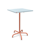 Schaffner Säntis Table haute rabattable 70x70cm h:110cm Bleu Pastel 51 Terracotta 84 