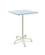 Schaffner Säntis Table haute rabattable 70x70cm h:110cm Bleu Pastel 51 Vert Pastel 64 