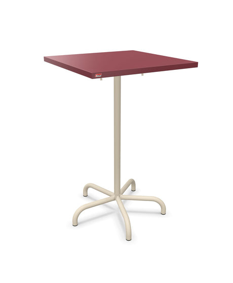 Schaffner Säntis Table haute rabattable 70x70cm h:110cm Bordeaux 38 Sable Pastel 15 