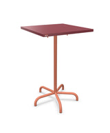 Schaffner Säntis Table haute rabattable 70x70cm h:110cm Bordeaux 38 Terracotta 84 