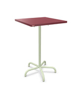 Schaffner Säntis Table haute rabattable 70x70cm h:110cm Bordeaux 38 Vert Pastel 64 