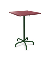 Schaffner Säntis Table haute rabattable 70x70cm h:110cm Bordeaux 38 Vert Sapin 66 