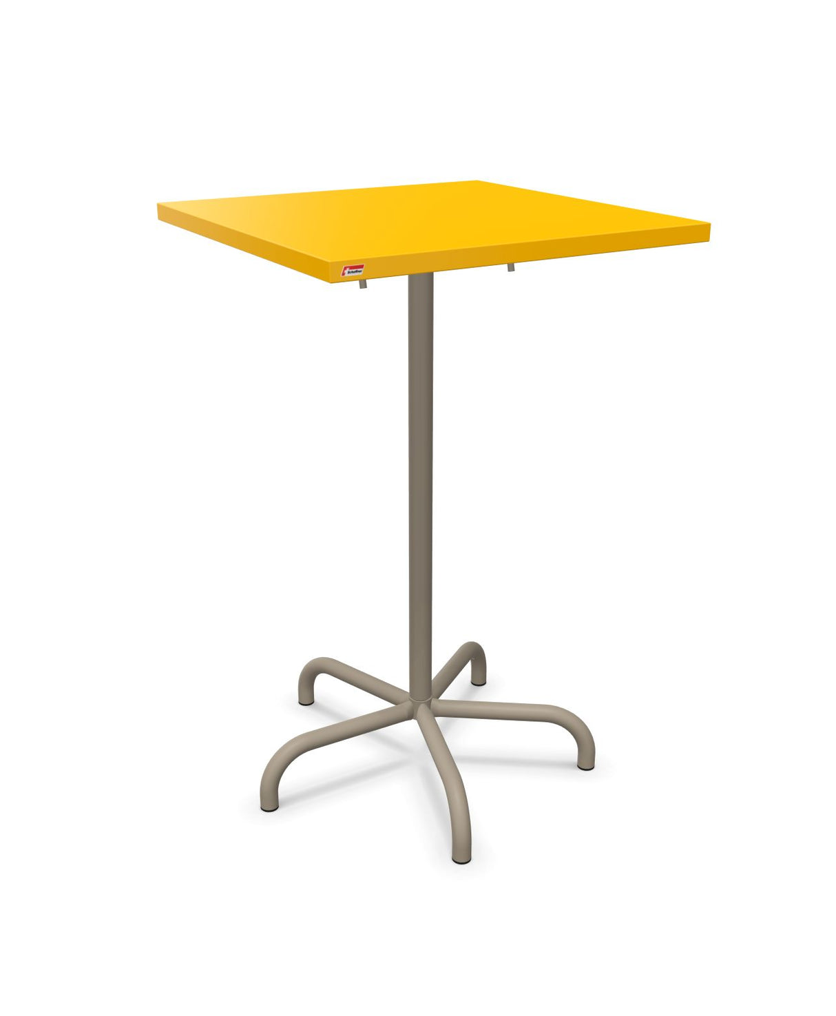 Schaffner Säntis Table haute rabattable 70x70cm h:110cm Jaune 11 Champagne 85 