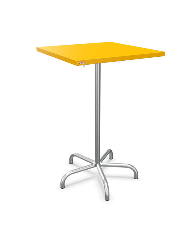 Schaffner Säntis Table haute rabattable 70x70cm h:110cm Jaune 11 Galvanisé à chaud 02 