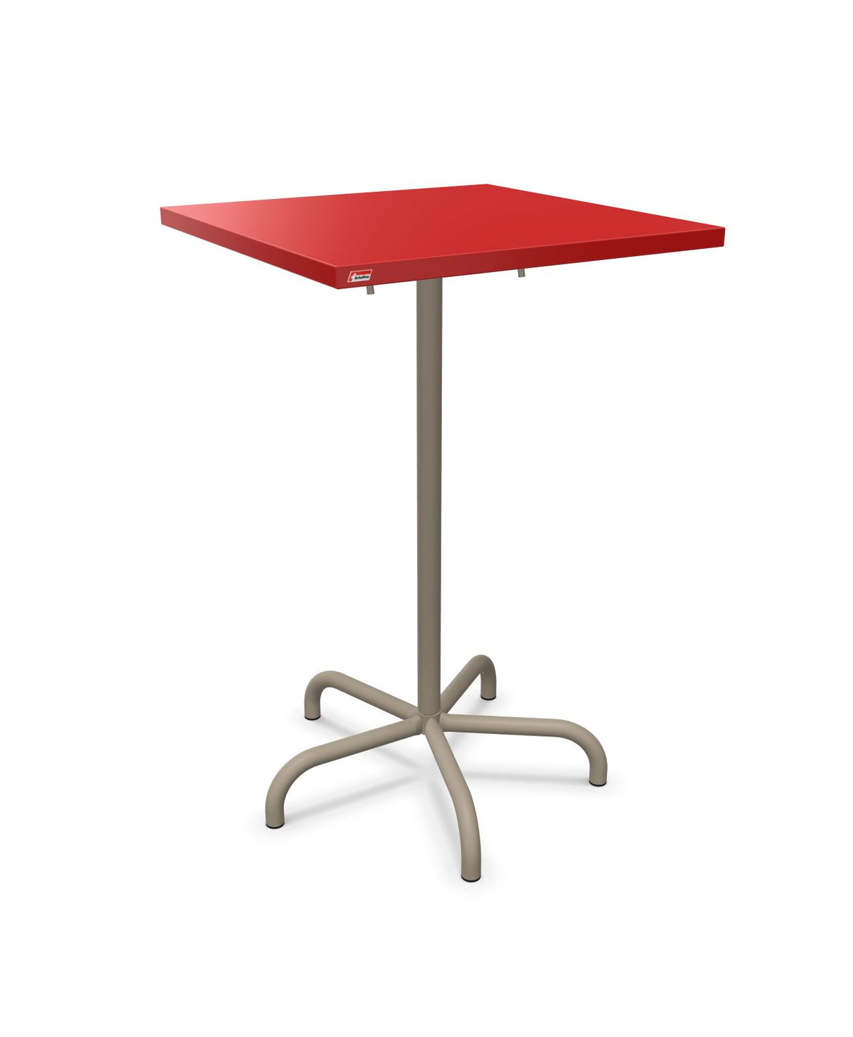 Schaffner Säntis Table haute rabattable 70x70cm h:110cm Rouge 30 Champagne 85 