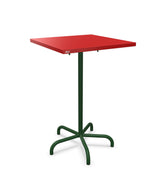 Schaffner Säntis Table haute rabattable 70x70cm h:110cm Rouge 30 Vert Sapin 66 