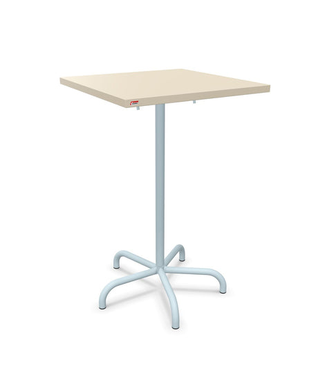 Schaffner Säntis Table haute rabattable 70x70cm h:110cm Sable Pastel 15 Bleu Pastel 51 