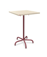 Schaffner Säntis Table haute rabattable 70x70cm h:110cm Sable Pastel 15 Bordeaux 38 