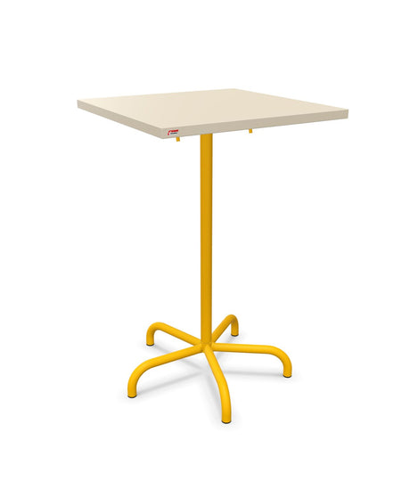 Schaffner Säntis Table haute rabattable 70x70cm h:110cm Sable Pastel 15 Jaune 11 