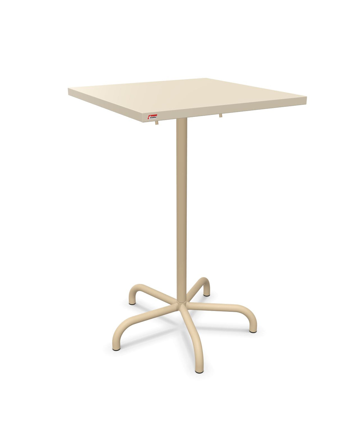 Schaffner Säntis Table haute rabattable 70x70cm h:110cm Sable Pastel 15 Marron Pastel 83 