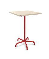 Schaffner Säntis Table haute rabattable 70x70cm h:110cm Sable Pastel 15 Rouge 30 