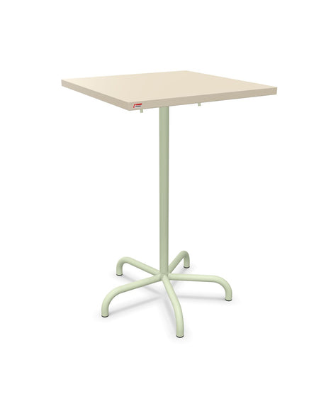 Schaffner Säntis Table haute rabattable 70x70cm h:110cm Sable Pastel 15 Vert Pastel 64 