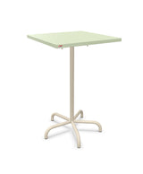 Schaffner Säntis Table haute rabattable 70x70cm h:110cm Vert Pastel 64 Sable Pastel 15 