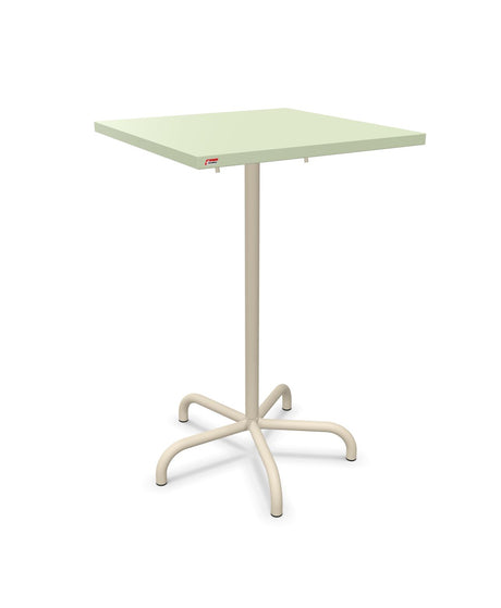 Schaffner Säntis Table haute rabattable 70x70cm h:110cm Vert Pastel 64 Sable Pastel 15 