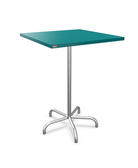 Schaffner Säntis Table haute rabattable 80x80cm h:110cm Bleu Kali 56 Galvanisé à chaud 02 