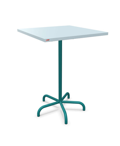 Schaffner Säntis Table haute rabattable 80x80cm h:110cm Bleu Pastel 51 Bleu Kali 56 